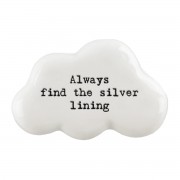 Porcelain Cloud Token - Always find the silver lining